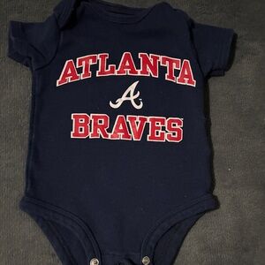 Atlanta Braves Navy Kids Bodysuit